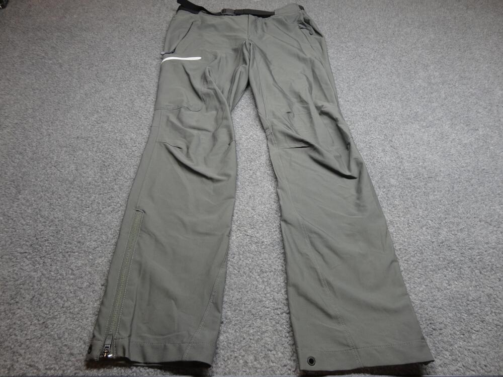 Eddie Bauer Pants Womens Small Gray First Ascent Softshell Hiking Zip Pockets